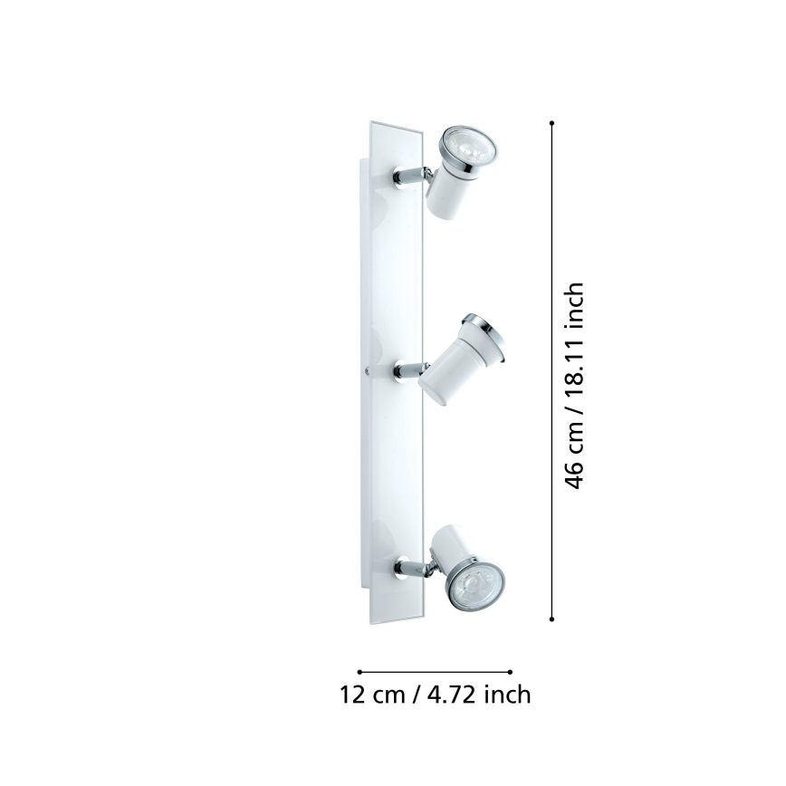 Eglo - Foco LED para el baño 3xGU10-LED/3,3W/230V IP44