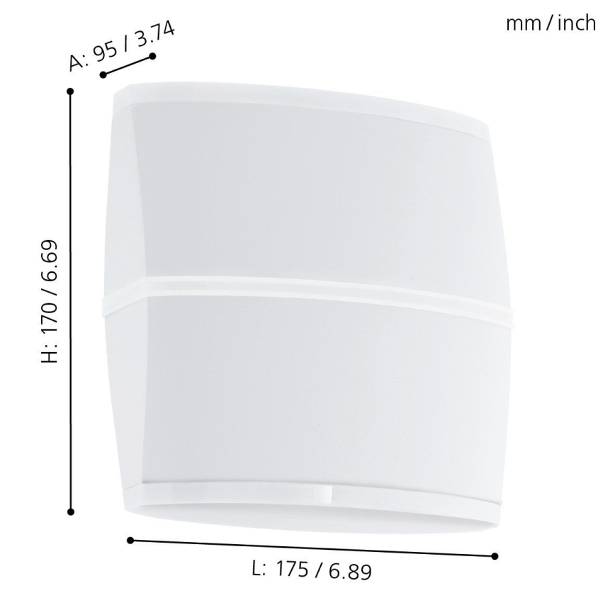 Eglo - Aplique LED exterior 2xLED/6W IP44