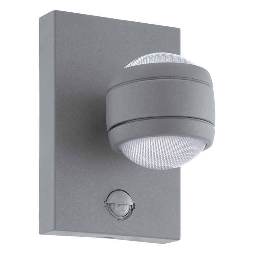 Eglo 96019 - Aplique LED exterior con sensor SESIMBA 1 2xLED/3,7W IP44