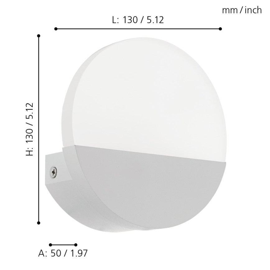 Eglo - aplique de pared LED/4,5W/230V