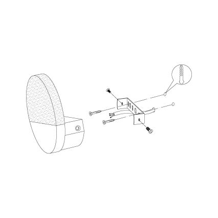 Eglo - LED Aplique 1xLED/4,5W/230V