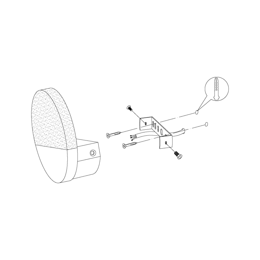 Eglo - LED Aplique 1xLED/4,5W/230V