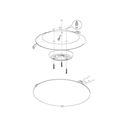 Eglo - Plafón LED LED/11W/230V