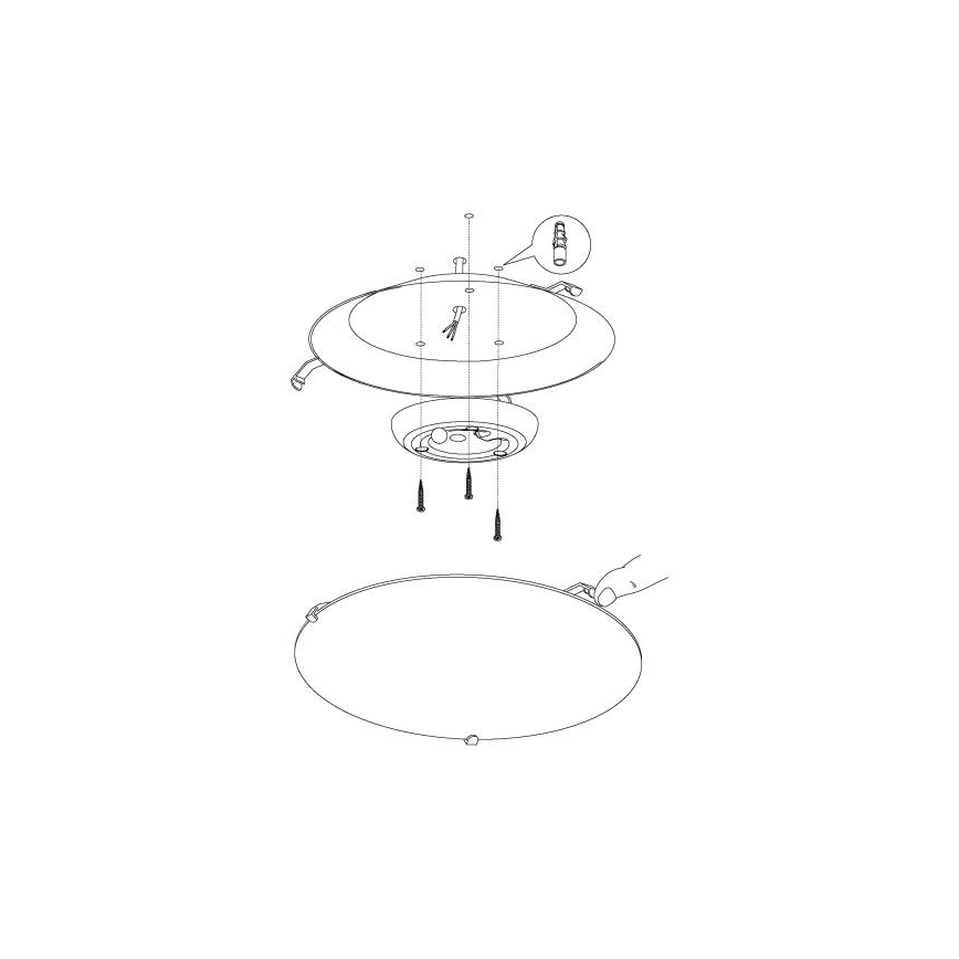 Eglo - Plafón LED LED/11W/230V