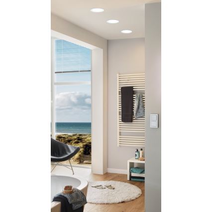 Eglo 96165 - Luminaria empotrable LED FUEVA 1 LED/10,9W/230V IP44 Ø 17 cm