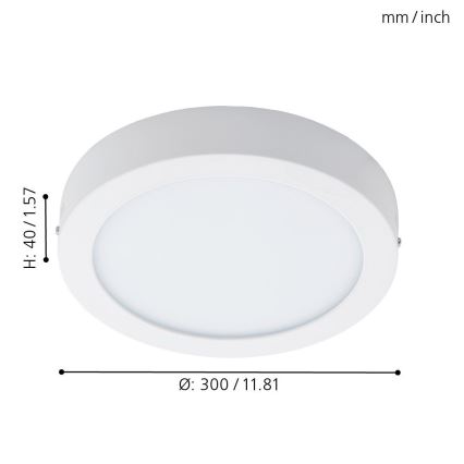 Eglo 96168 - LED Plafón para el baño FUEVA 1 LED/22W/230V IP44