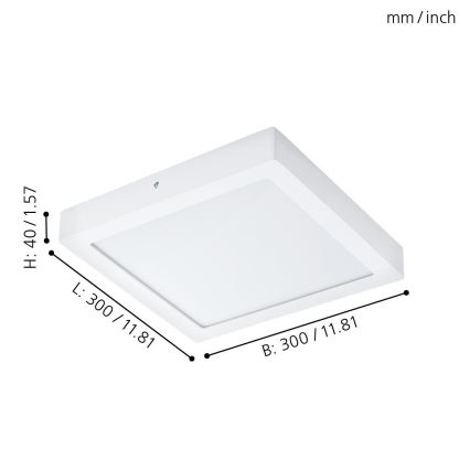 Eglo 96169 - LED Plafón para el baño FUEVA 1 LED/22W/230V IP44