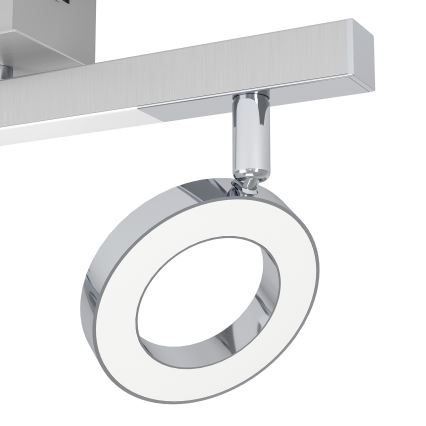 Eglo - Lámpara de techo con 2 focos LED de 3,2W + LED de 3,3W/230V