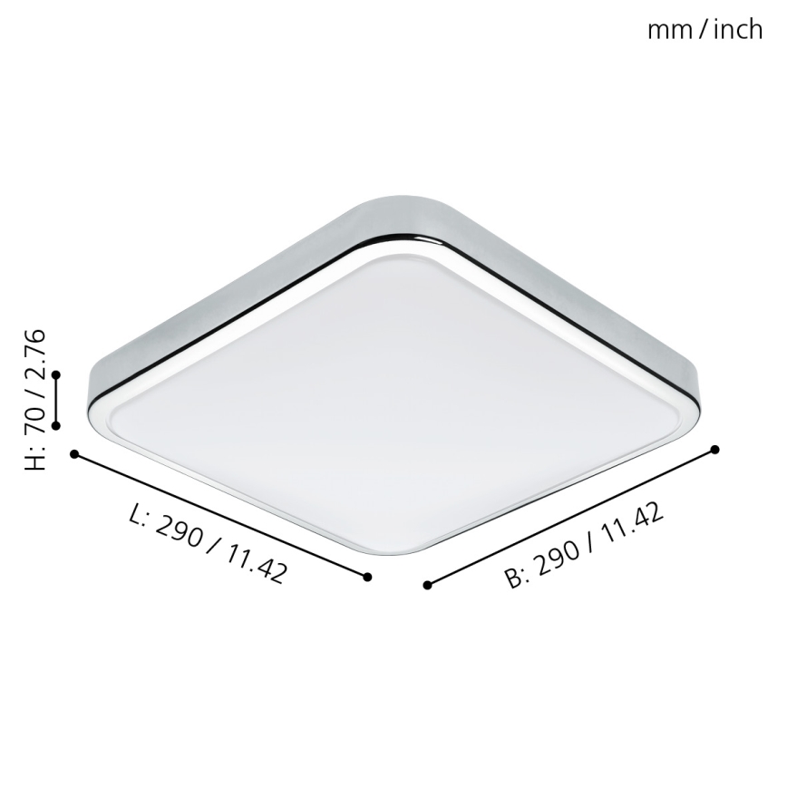 Eglo - Lámpara de baño LED LED/16W/230V IP44