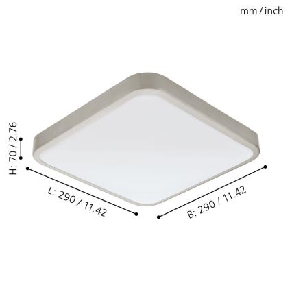 Eglo - Iluminación LED para el baño LED/16W/230V IP44
