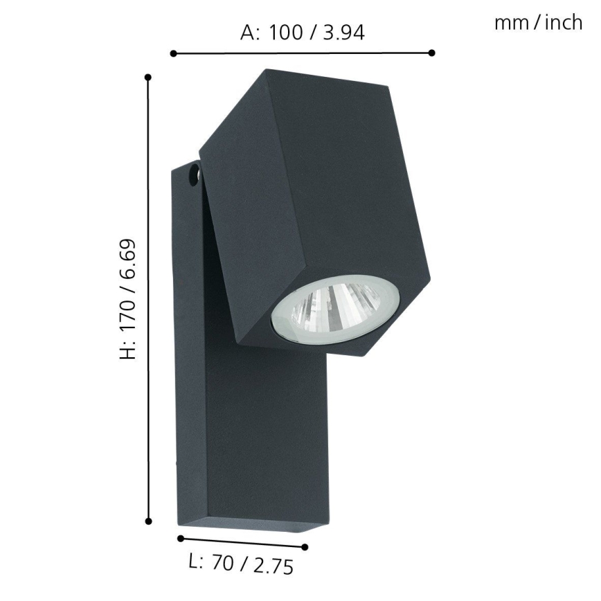 Eglo - Aplique LED exterior LED/5W/230V IP44