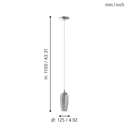 Eglo - Lámpara LED colgante 1xG9/2,5W/230V