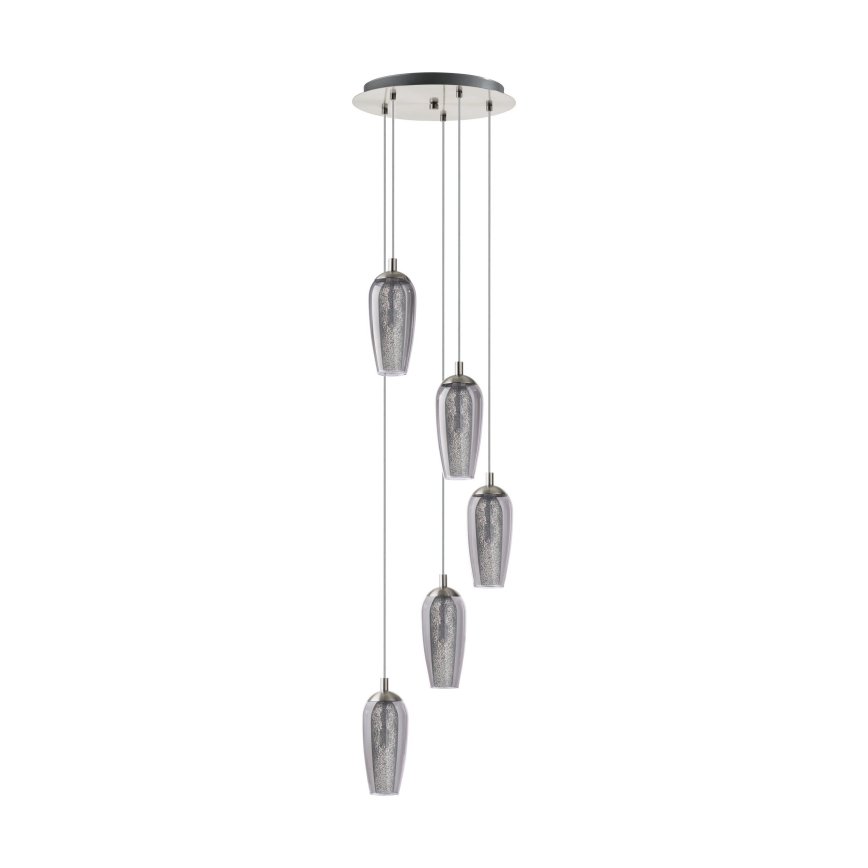 Eglo 96345 - Lámpara colgante LED FARSALA suspendida por cable 5xG9/2,5W/230V