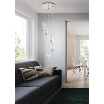 Eglo 96345 - Lámpara LED colgante FARSALA 5xG9/2,5W/230V