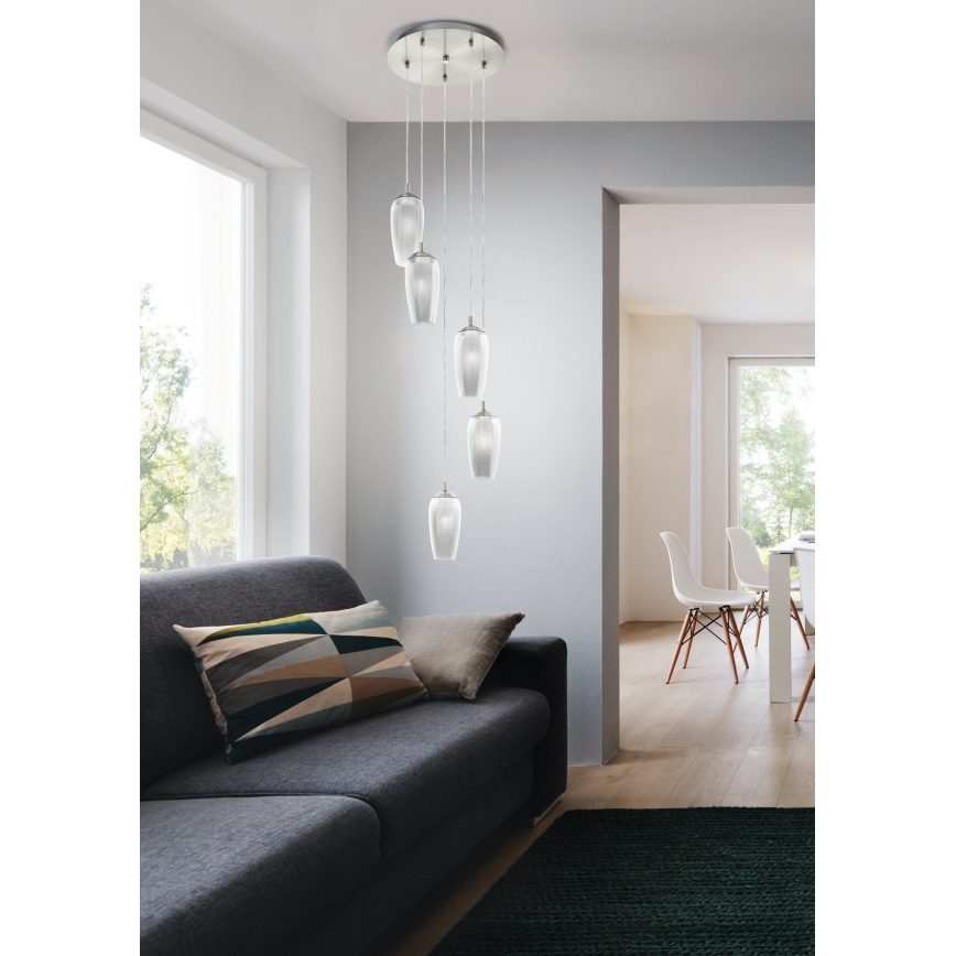 Eglo 96345 - Lámpara LED colgante FARSALA 5xG9/2,5W/230V