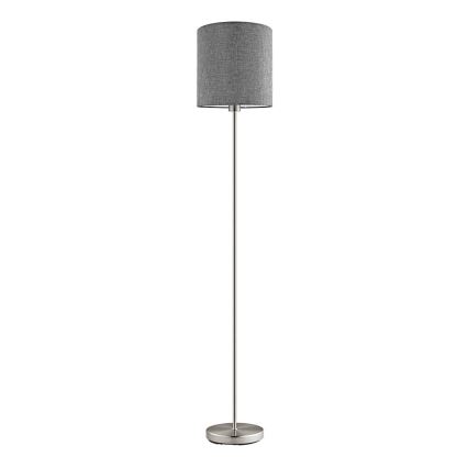 Eglo 96377 - Lámpara de pie PASTERI 1xE27/60W/230V diámetro 28 cm gris