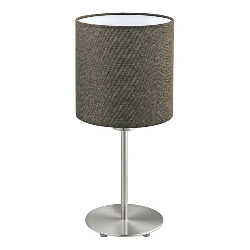 Eglo 96388 - Lámpara de mesa PASTERI 1xE27/60W/230V marrón