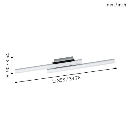 Eglo - Plafón LED 2xLED/10W/230V