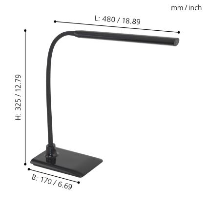 Eglo - Lámpara de mesa LED regulable LED/4,5W/230V
