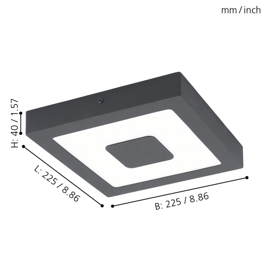 Eglo - LED Plafón exterior LED/16,5W/230V IP44