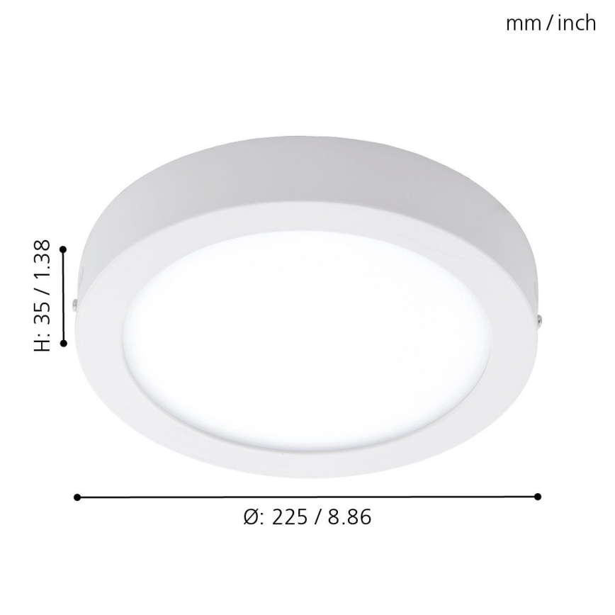 Eglo - LED Plafón exterior LED/16,5W/230V IP44