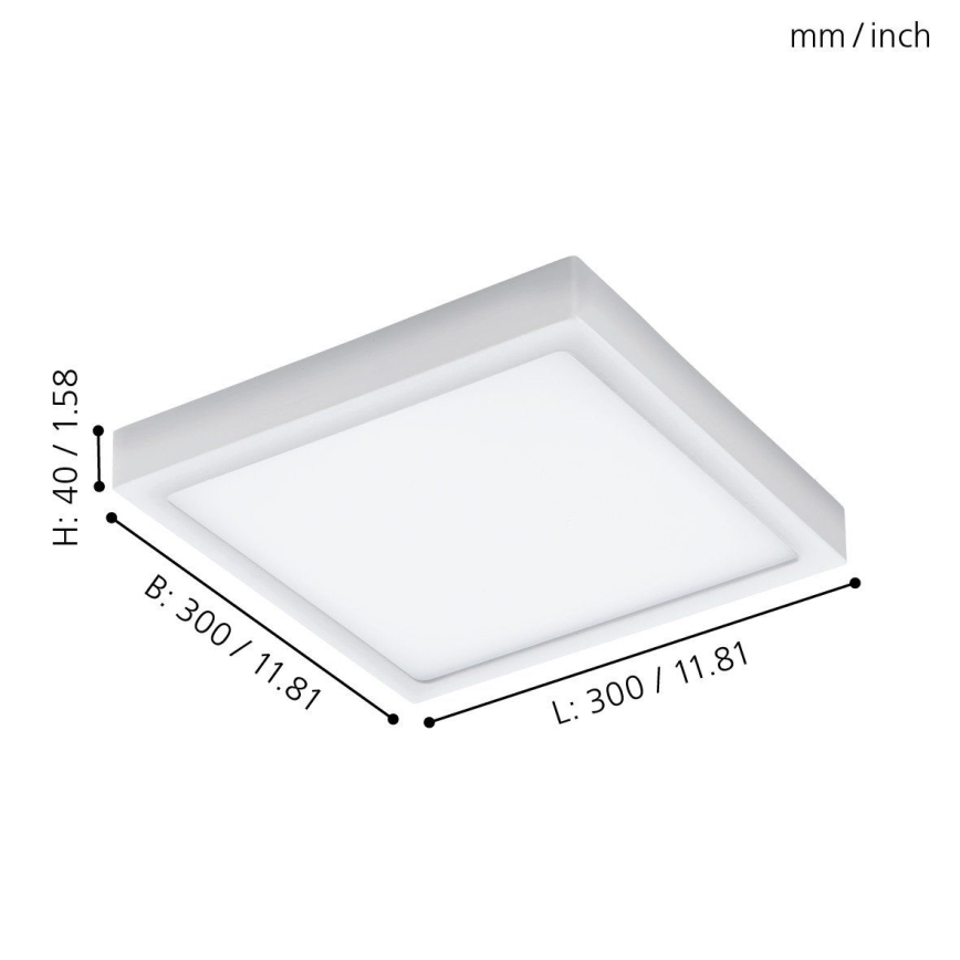 Eglo 96494 - Luminaria de techo para exterior LED ARGOLIS LED/22W IP44