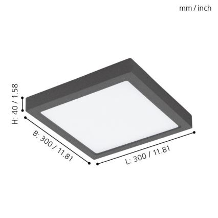 Eglo - LED Plafón exterior LED/22W IP44
