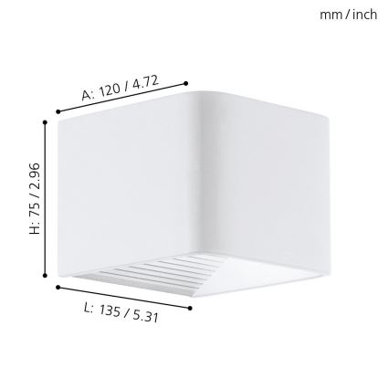 Eglo 96497 - Aplique LED exterior DONINNI 1xLED/6W/230V IP44