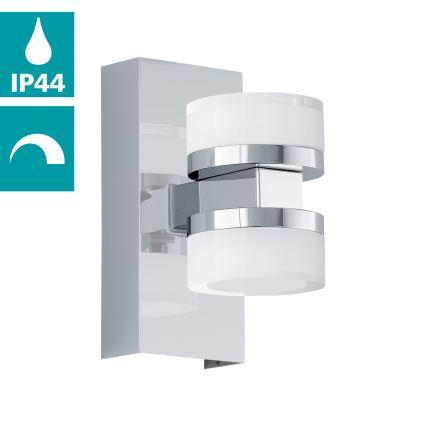 Eglo - Aplique de baño LED regulable 2xLED/7,2W/ IP44