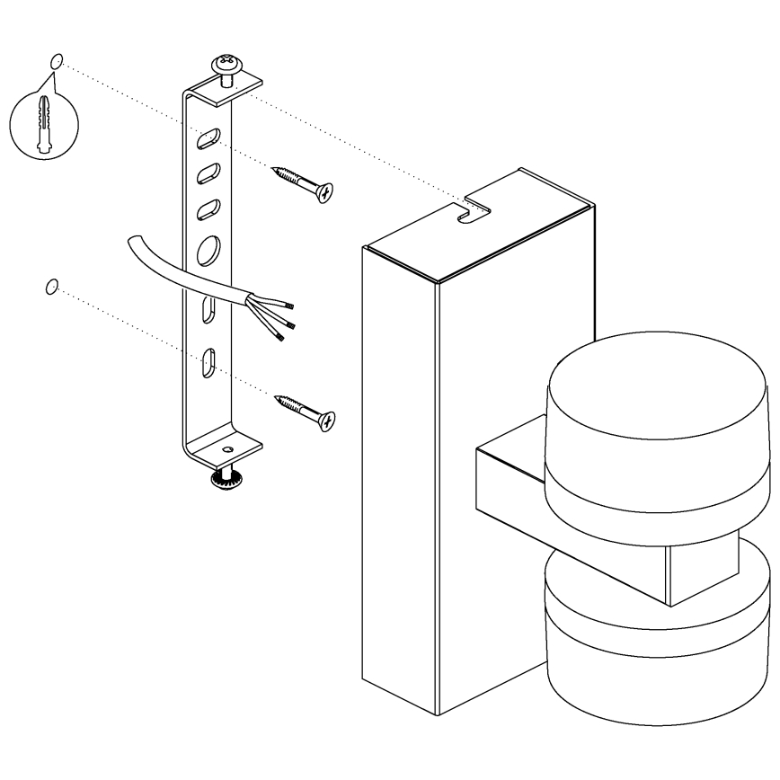 Eglo - Aplique de baño LED regulable 2xLED/7,2W/ IP44