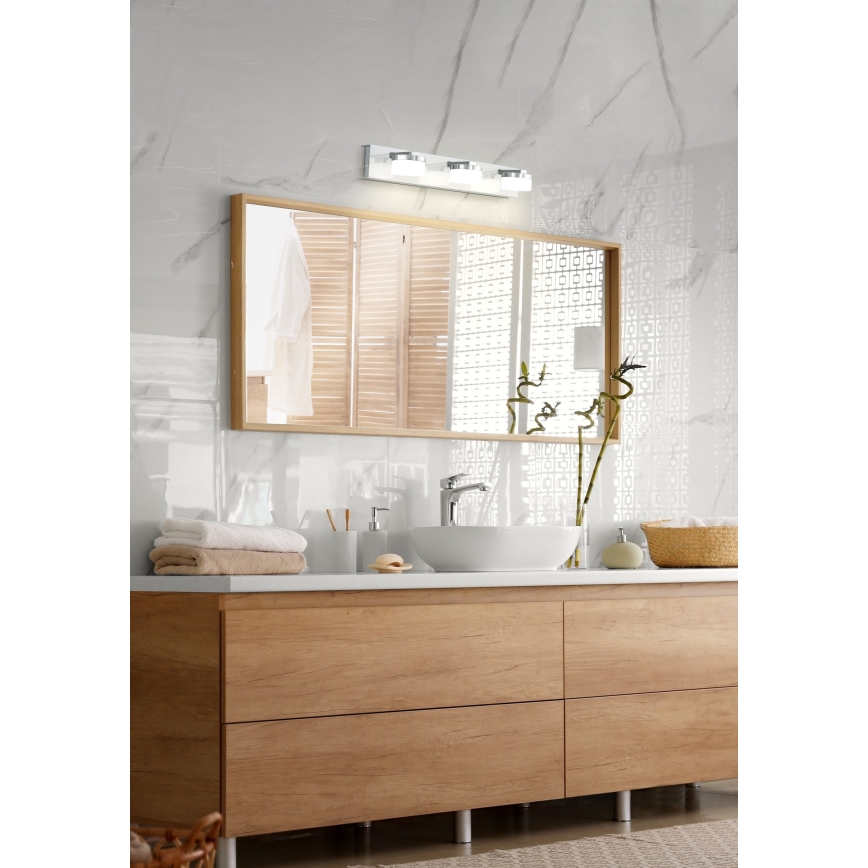Eglo - Aplique de baño LED regulable 3xLED/7,2W/ IP44