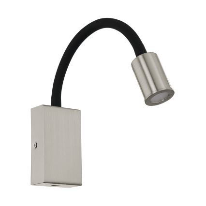Eglo - Aplique de pared LED con cargador USB LED/3,5W/230V cromo mate