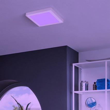 Eglo - Lámpara de techo regulable LED RGBW FUEVA-C LED/15,6W/230V Bluetooth
