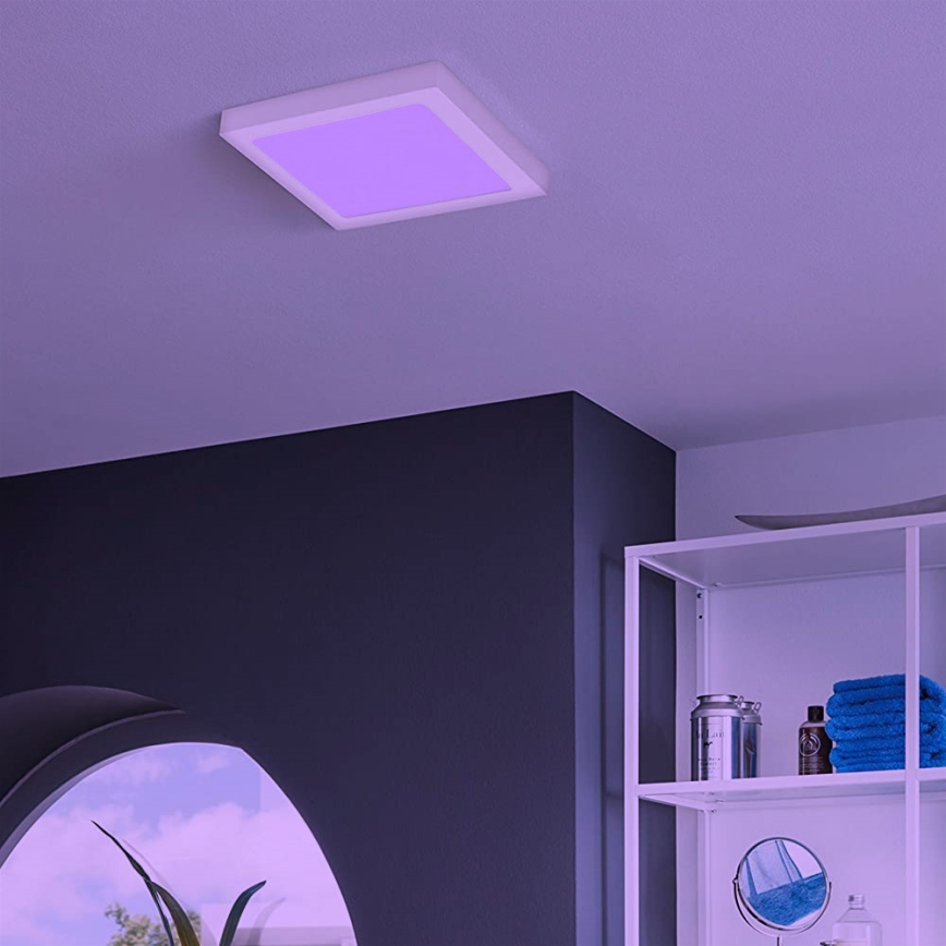 Eglo - Lámpara de techo regulable LED RGBW FUEVA-C LED/15,6W/230V Bluetooth