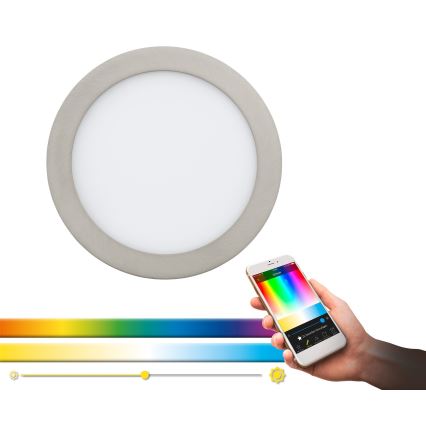 Eglo - Lámpara empotrable LED RGB regulable FUEVA-C LED/15,6W/230V