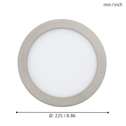 Eglo - Lámpara empotrable LED RGB regulable FUEVA-C LED/15,6W/230V