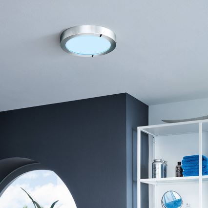 Eglo - Lámpara de techo regulable LED RGBW FUEVA-C LED/15,6W/230V Bluetooth