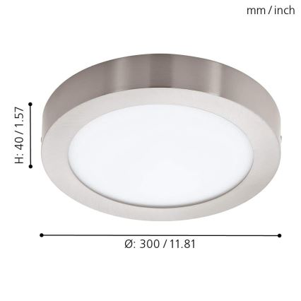 Eglo - Plafón LED RGBW regulable FUEVA-C LED/21W/230V Bluetooth
