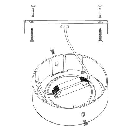 Eglo - Plafón LED RGBW regulable FUEVA-C LED/21W/230V Bluetooth