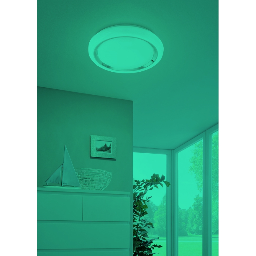 Eglo - Lámpara de techo LED RGBW regulable CAPASSO-C LED/17W/230V