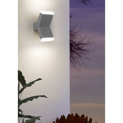 Eglo 96706 - LED Aplique CANTZO 2xLED/4W/230V gris