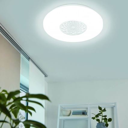 Eglo - Lámpara de techo de pared regulable LED RGBW CAPASSO-C LED/17W/230V