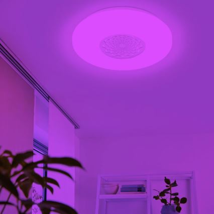 Eglo - Lámpara de techo de pared regulable LED RGBW CAPASSO-C LED/17W/230V