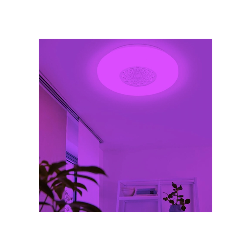 Eglo - Lámpara de techo de pared regulable LED RGBW CAPASSO-C LED/17W/230V