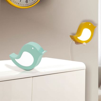 Eglo 96853 - Aplique infantil de pared SPARINO LED/4,2W/230V verde