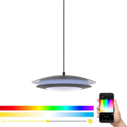 Eglo 96979 - Lámpara colgante LED RGB MONEVA-C 1xLED/27W/230V