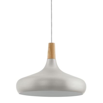 Eglo - Lámpara colgante 1xE27/60W/230V 400mm plateado