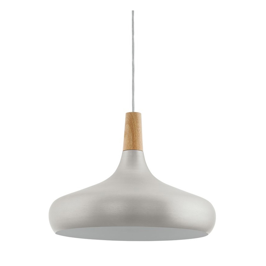 Eglo - Lámpara colgante 1xE27/60W/230V 400mm plateado