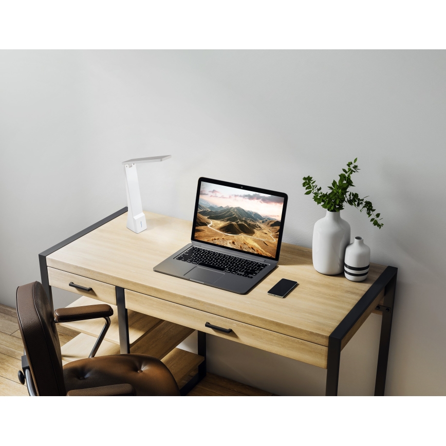 Eglo - Lámpara de mesa LED regulable LED/1,8 W/230 V blanca