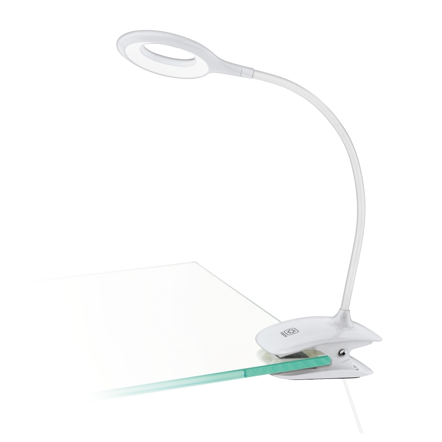 Eglo - Lámpara LED regulable con clip 1xLED/3W/230V 500 mAh blanco